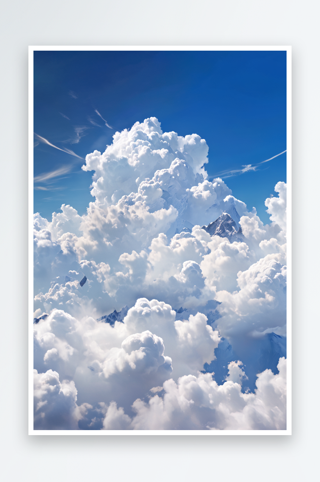 天空中云特写图片素材