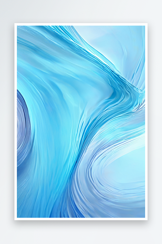 浅蓝色漩涡抽象波浪背景艺术照片