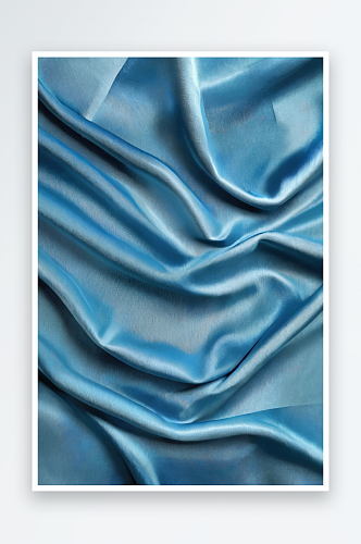 蓝色布布涤纶纹理和纺织背景照片