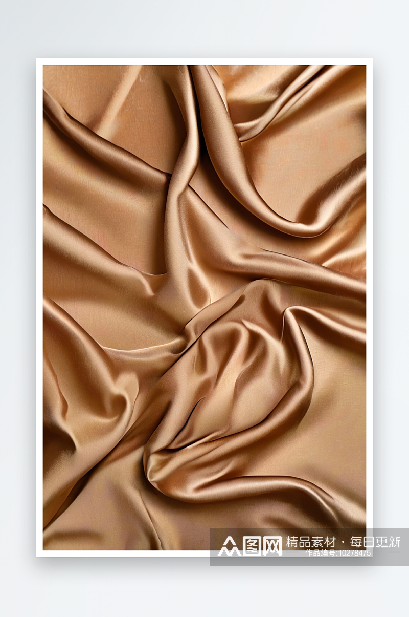 纹理棕色背景图案质地为棕色真丝织物漂亮的素材