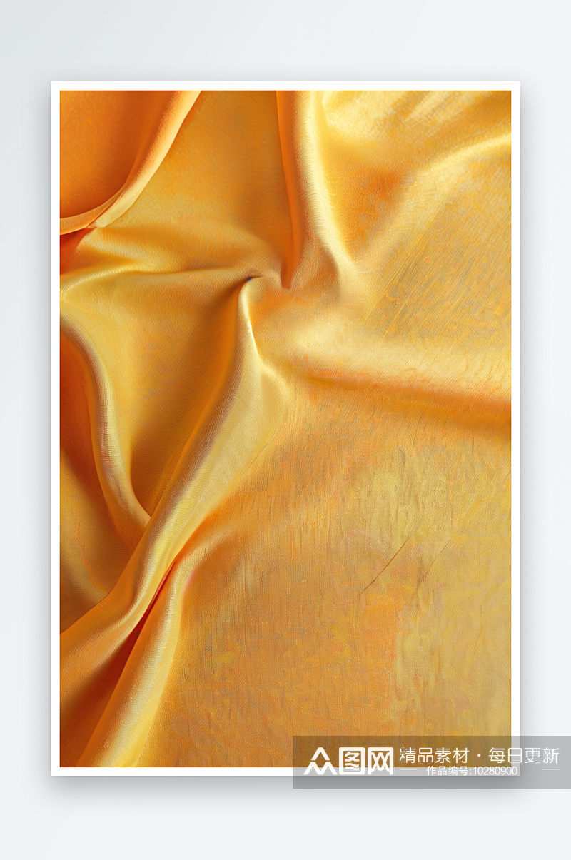 橘黄色面料面料的涤纶质地和纺织背景照片素材