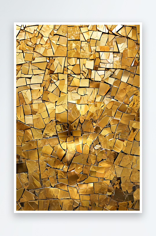 金色瓷砖马赛克背景照片