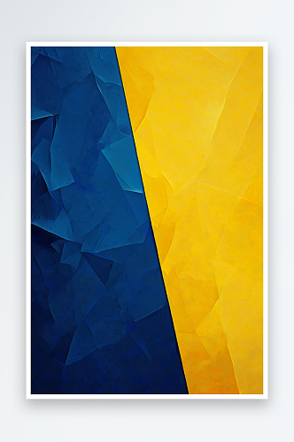 几何抽象纸背景的蓝色黄色和白色的颜色时髦