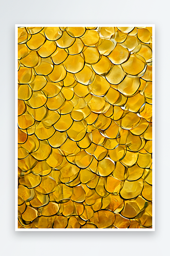 黄色鱼鳞网格纹理背景照片