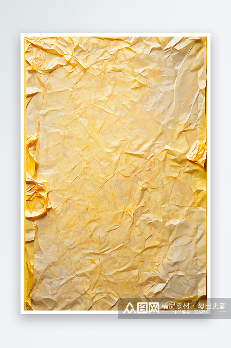黄色蜡纸的质感抽象背景照片素材