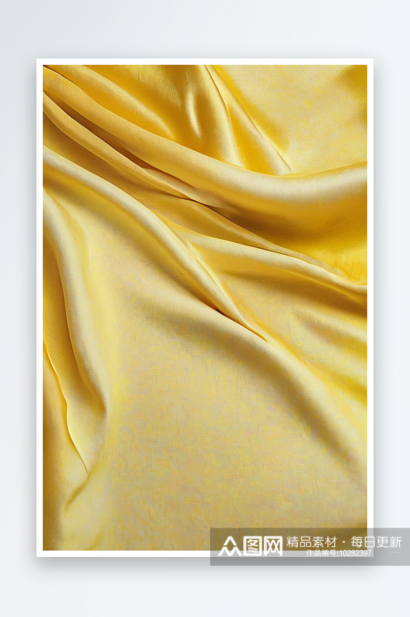 黄色布织物的涤纶纹理和纺织背景照片素材