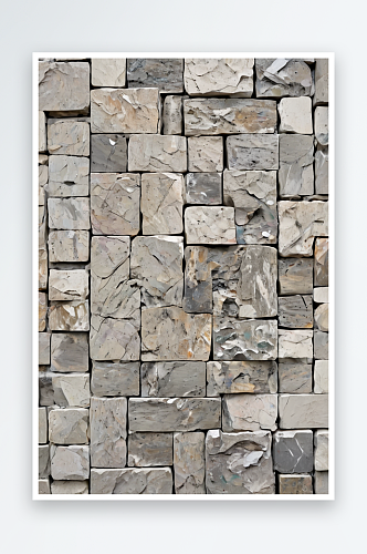 花岗岩石材灰色装饰砖墙无缝背景纹理照片