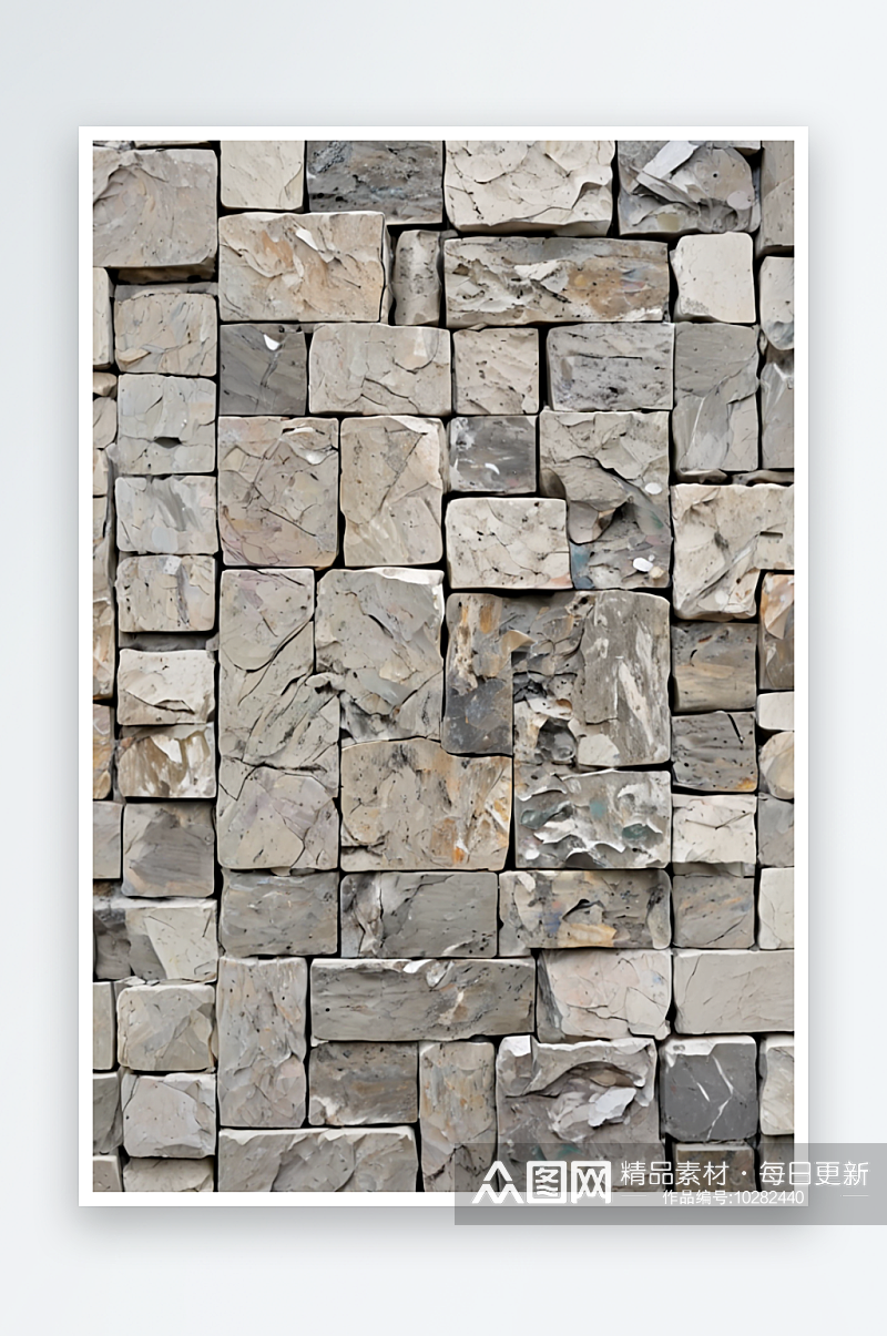 花岗岩石材灰色装饰砖墙无缝背景纹理照片素材
