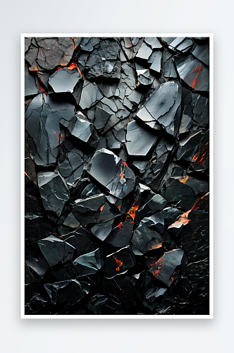 黑石墙花岗岩抽象背景照片