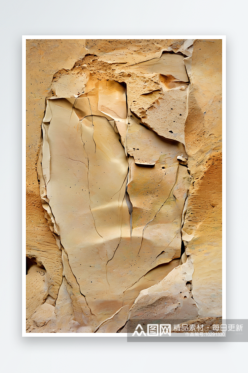 石墙摄影用沙色石头建造的抽象墙的特写照片素材