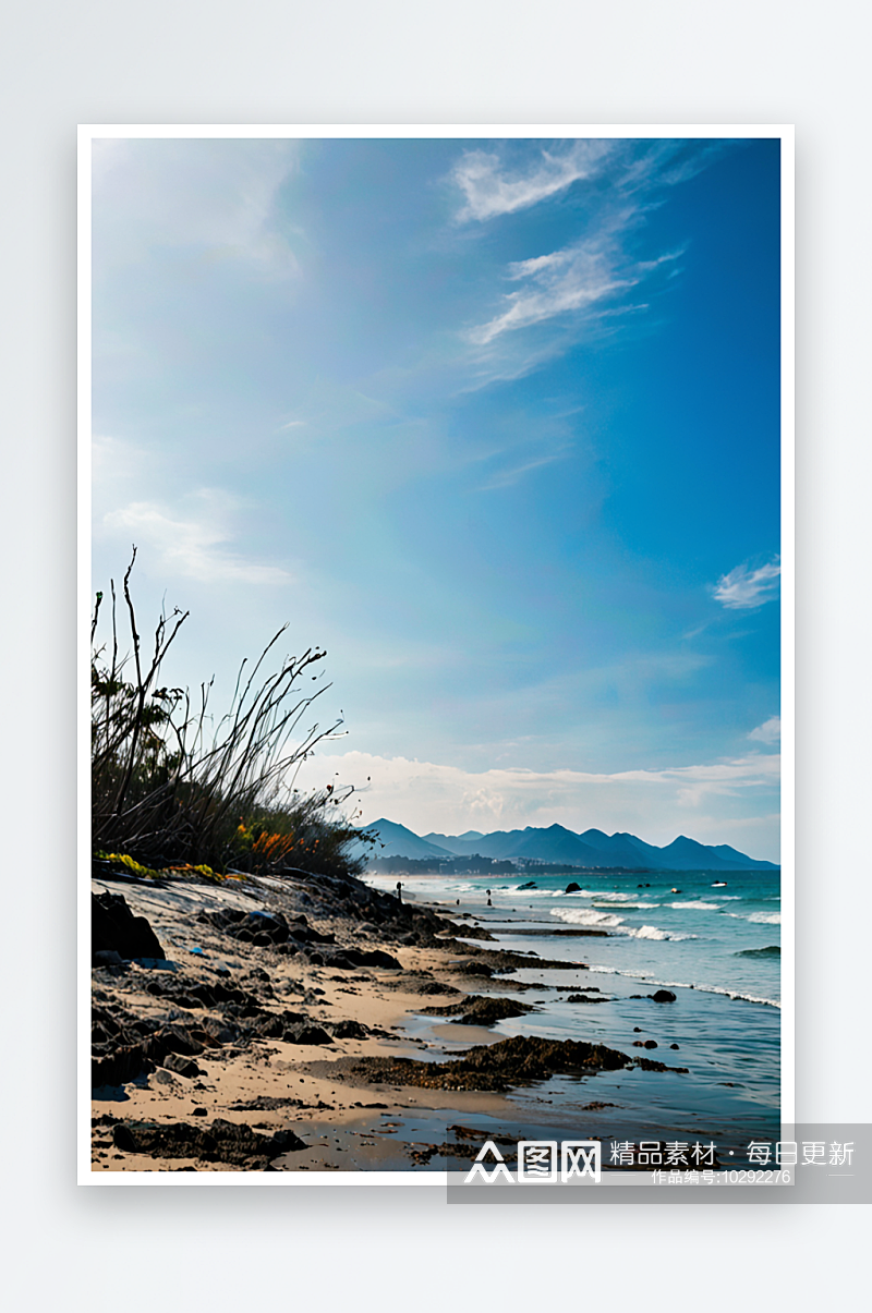 三亚海滩风光照片素材