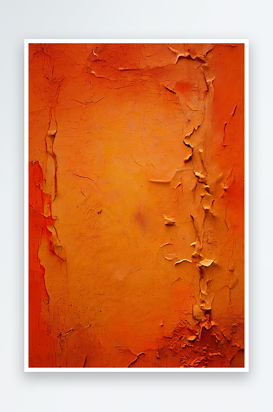 橙色水泥墙渐变抽象背景照片