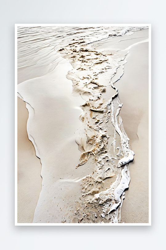 背景纹理的海水和白色的沙子泰照片