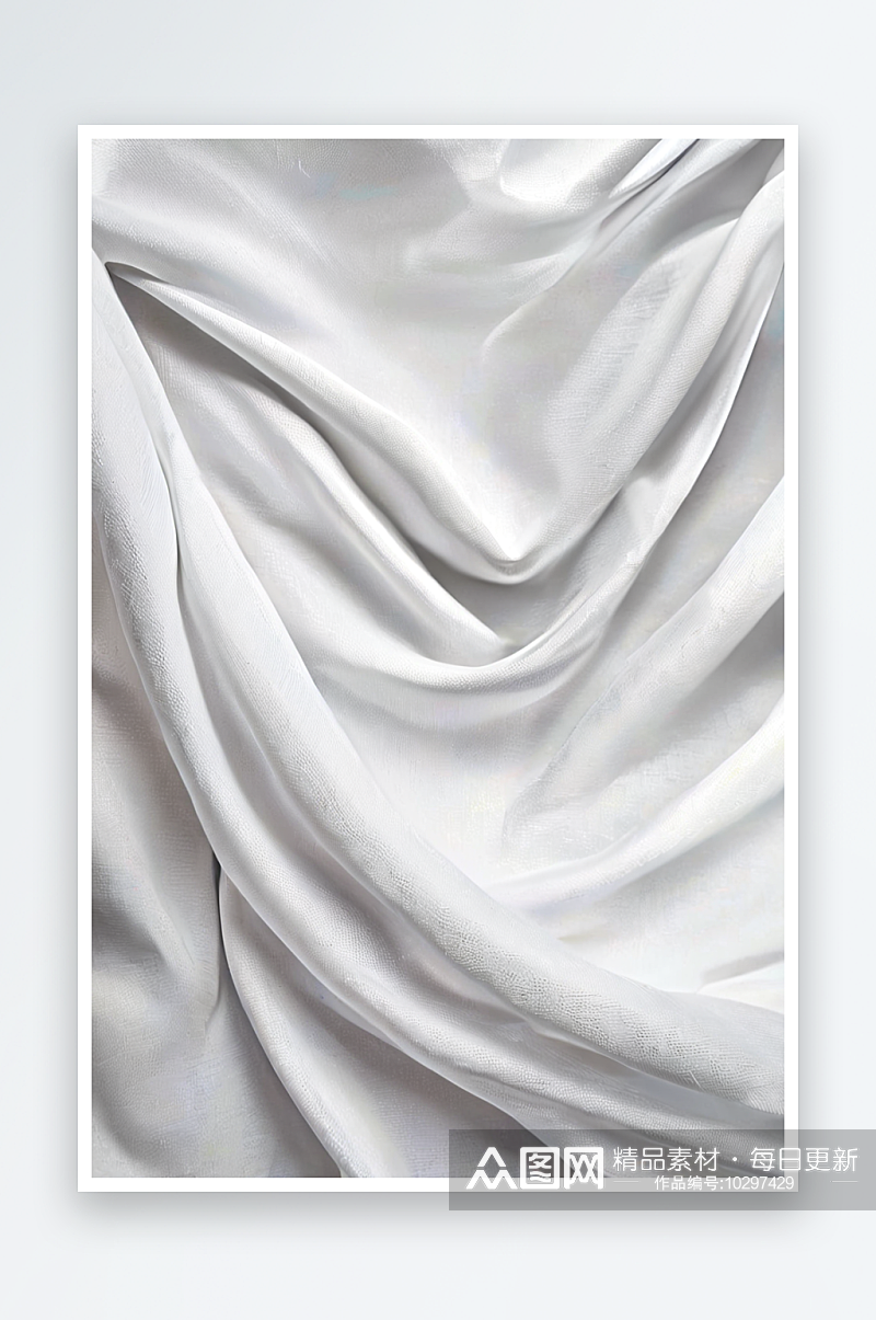 白色布布涤纶纹理和纺织品背景照片素材