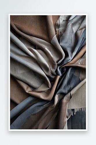 棕色和灰色面料的布料纹理背景照片