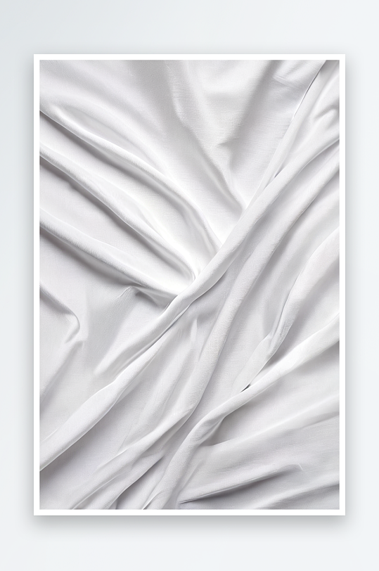 白色布面料为聚酯质地和纺织背景照片