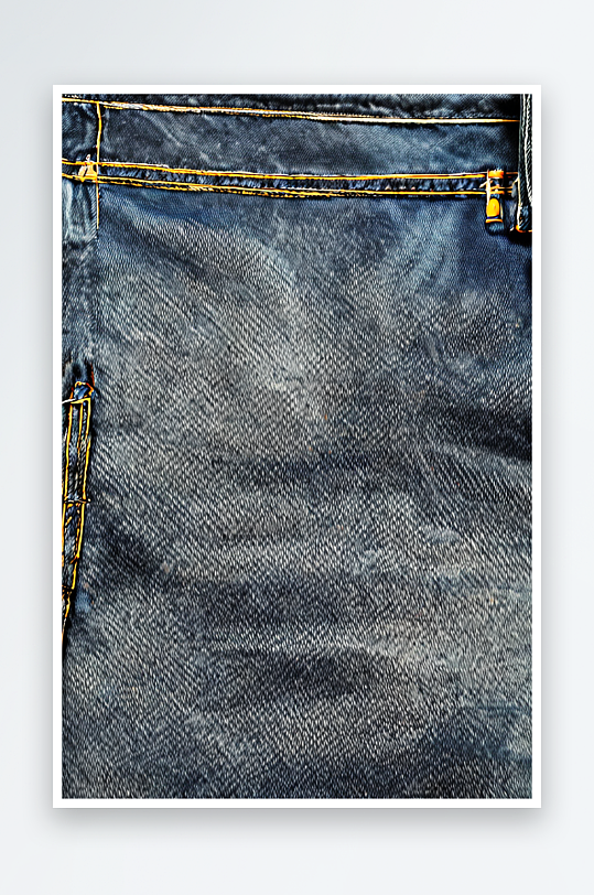 牛仔布的面料质感全框牛仔裤照片