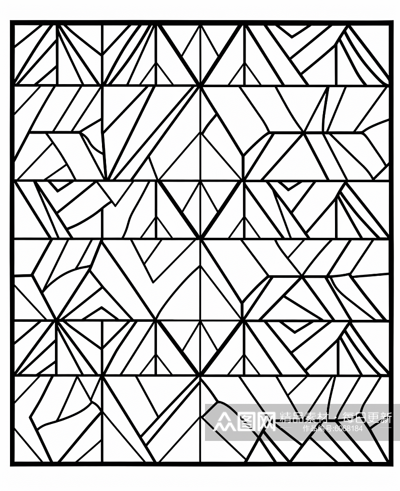 几何黑白背景素材图片数字艺术图AI图素材