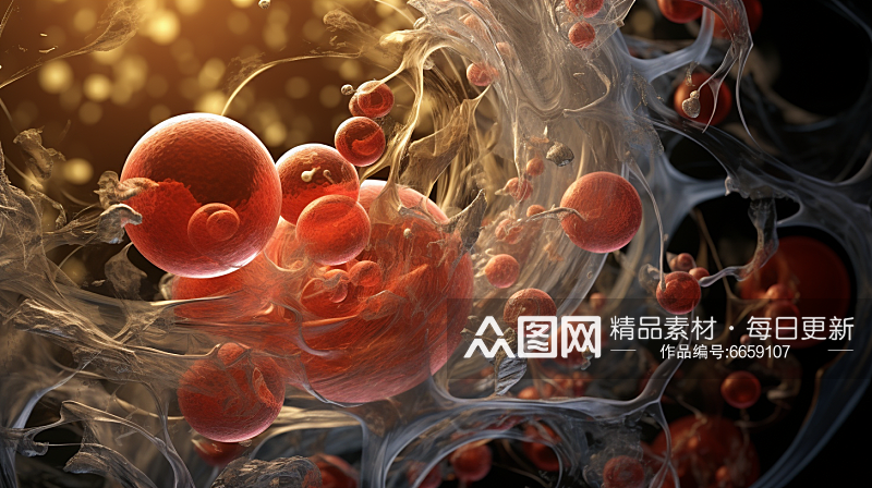 简约人病毒细菌细胞素材图片素材