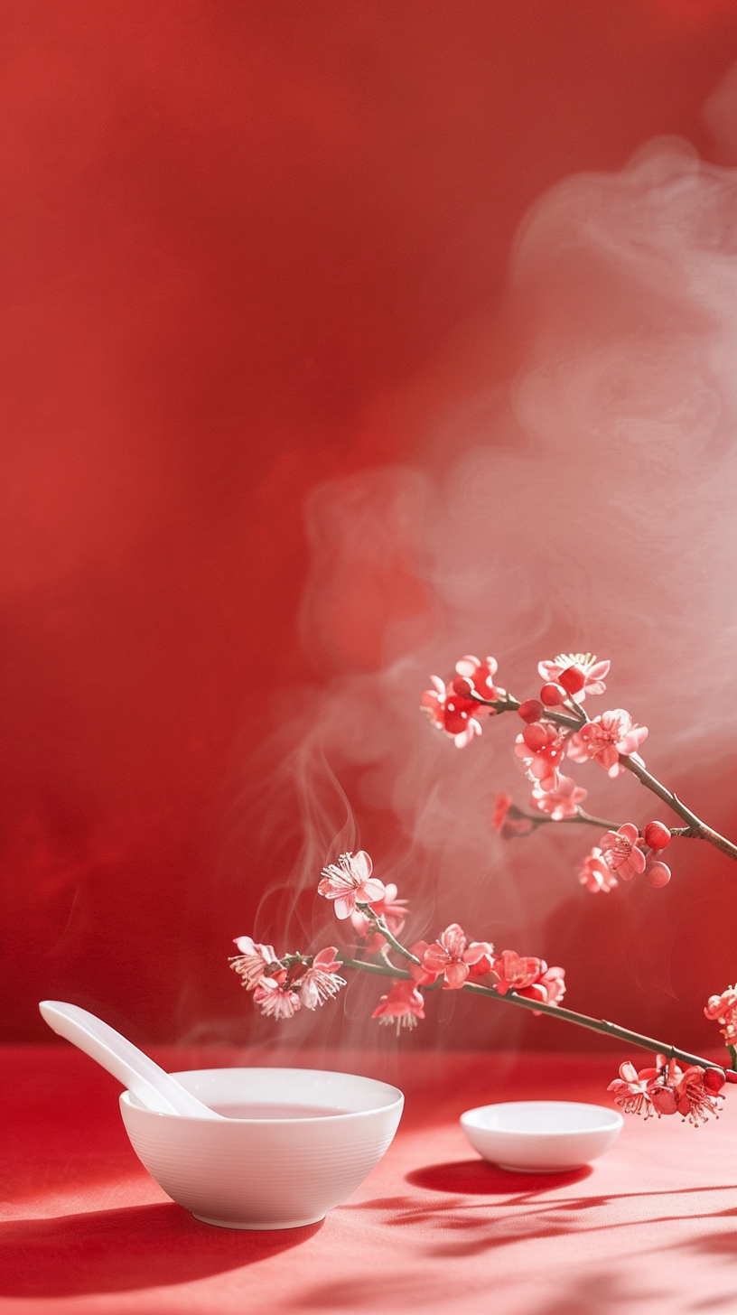 简约数字艺术图元宵节背景素材图素材