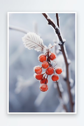 冬天植物素材图片