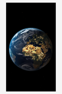 数字艺术AI图星球素材图片