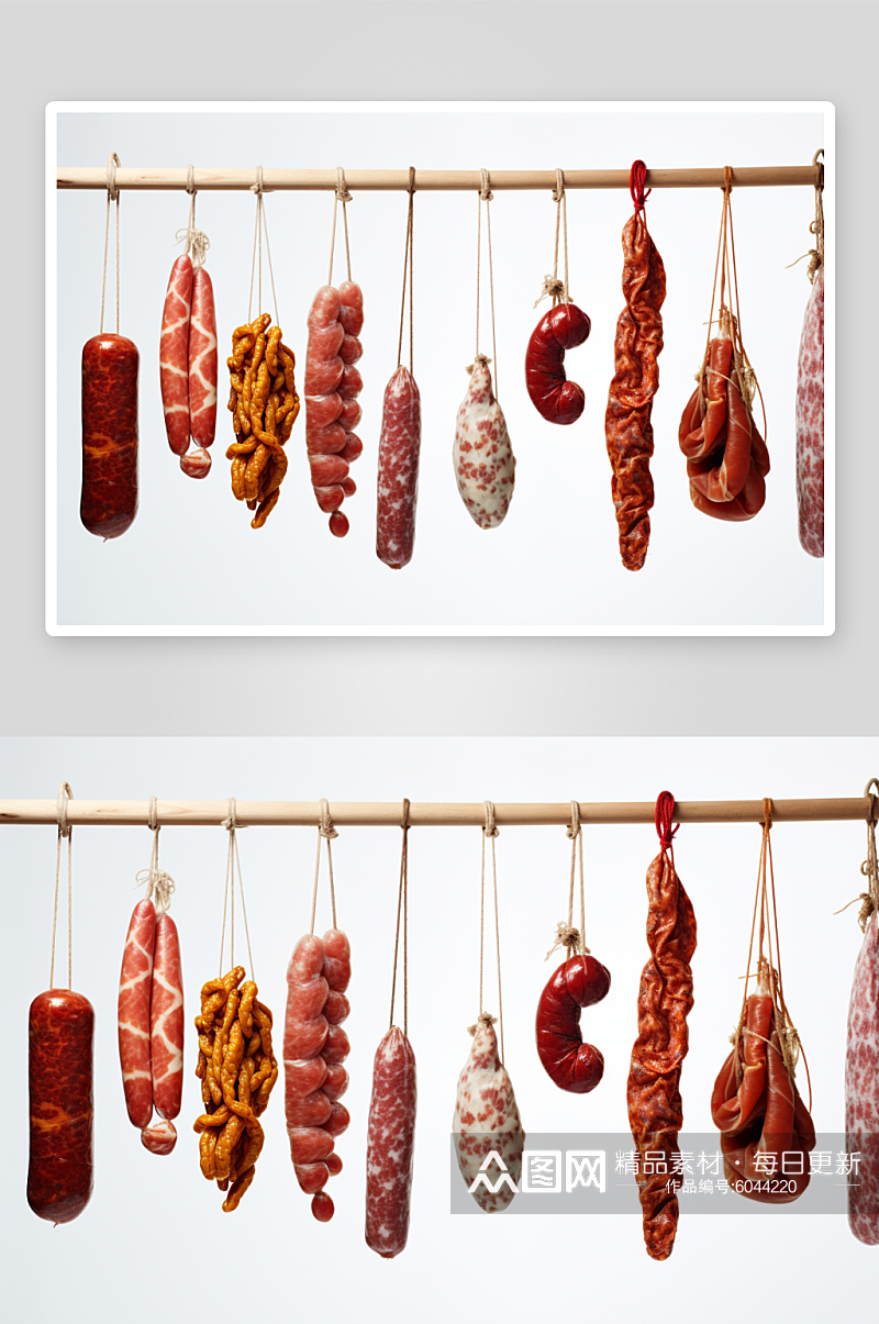 数字艺术图AI图腊肠腊肉素材图片素材