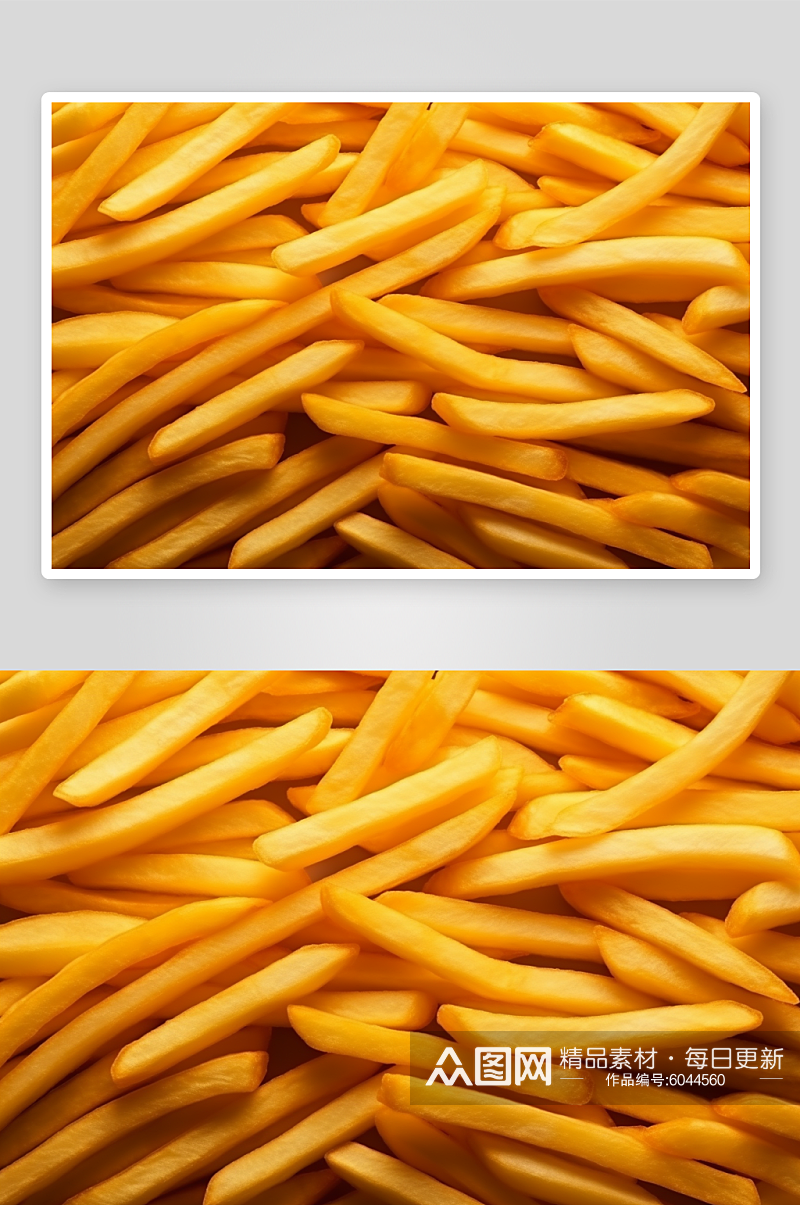 数字艺术图AI图薯条薯片薯块素材图片素材