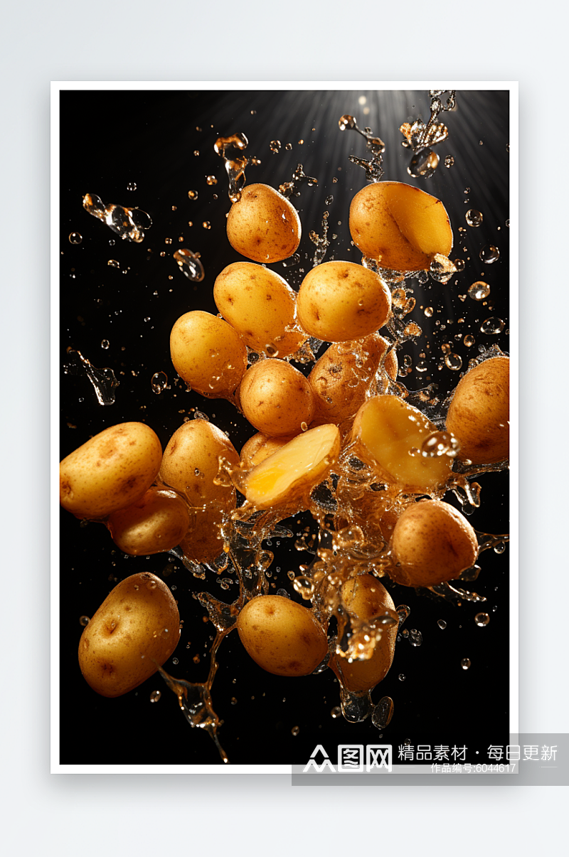 数字艺术图AI图土豆制品素材图片素材