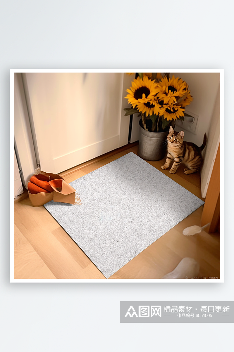 数字艺术图AI图地毯地垫样机素材图片素材