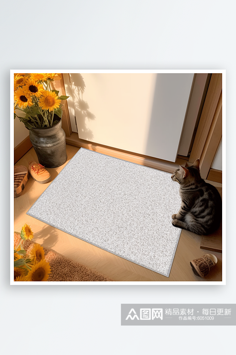 数字艺术图AI图地毯地垫样机素材图片素材
