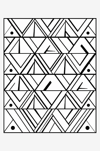 几何黑白背景素材图片数字艺术图AI图