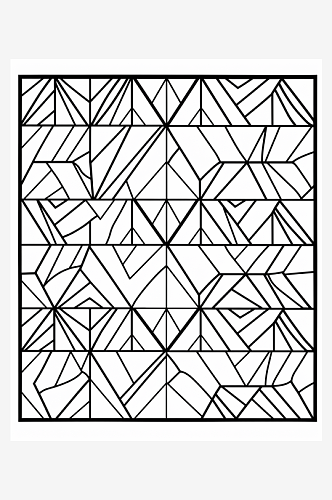 几何黑白背景素材图片数字艺术图AI图