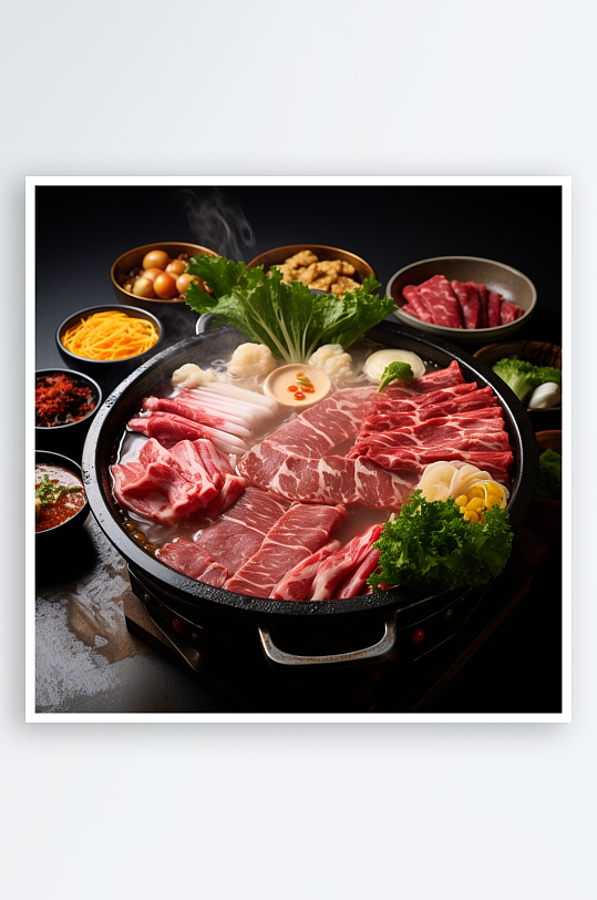 數(shù)字藝術(shù)AI圖火鍋素材圖片
