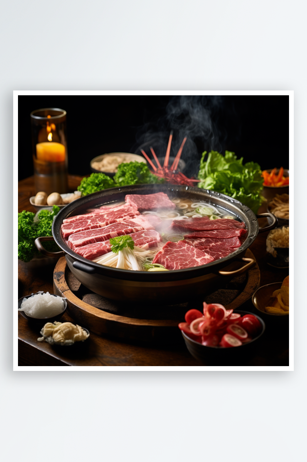 數(shù)字藝術(shù)AI圖火鍋素材圖片素材
