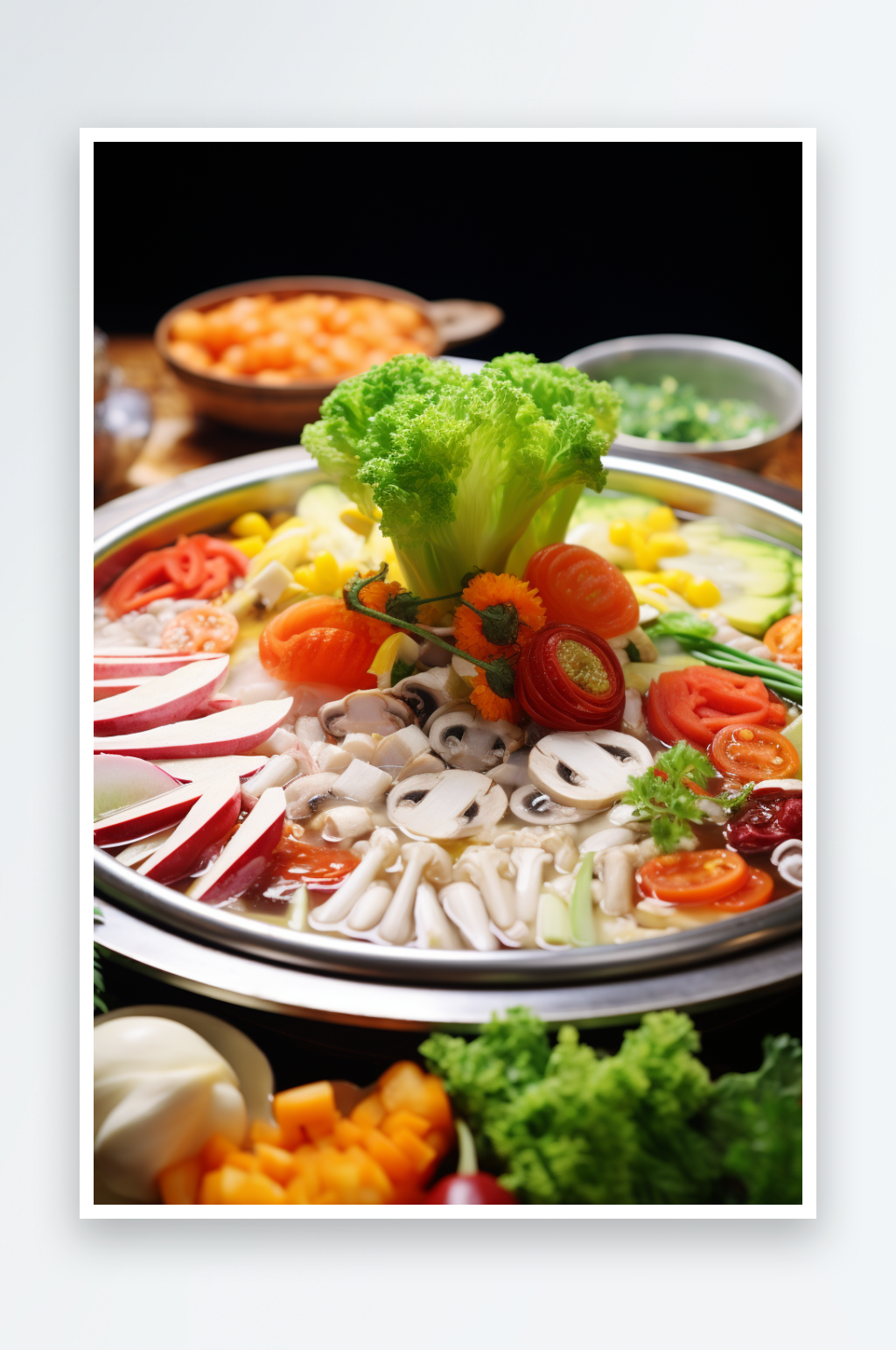 數(shù)字藝術(shù)AI圖火鍋素材圖片素材