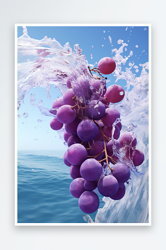 数字艺术AI图葡萄素材图片
