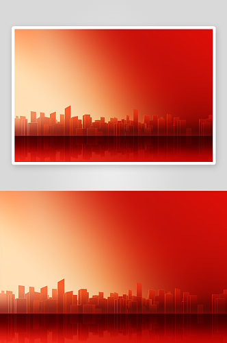红色城市背景素材图片