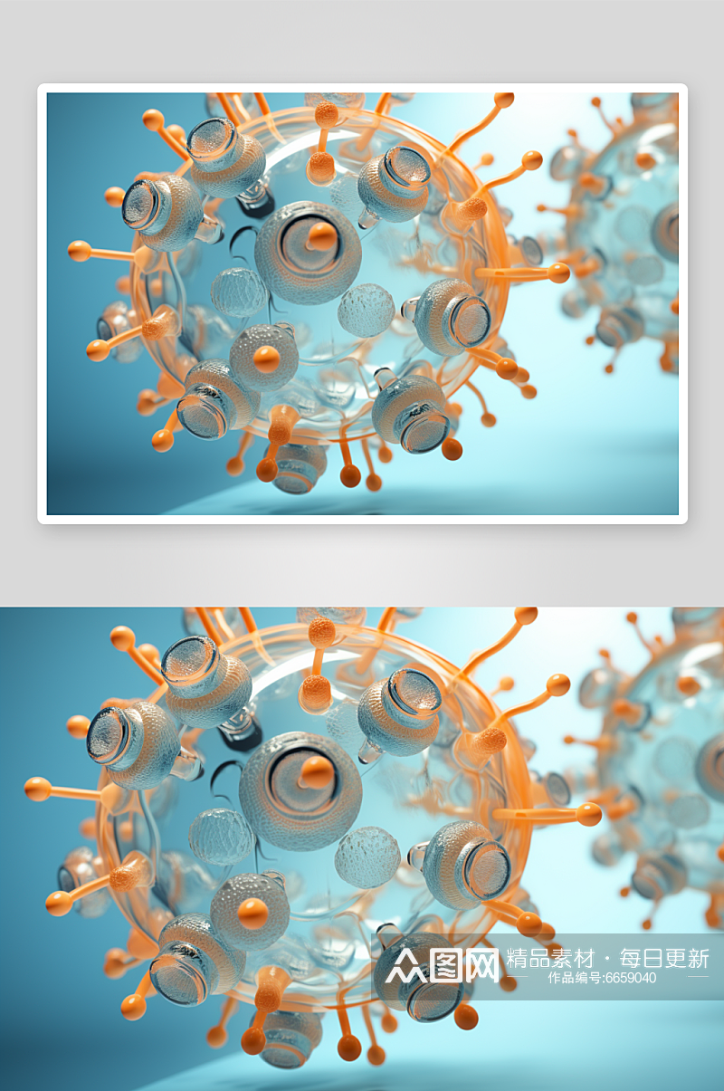简约人病毒细菌细胞素材图片素材