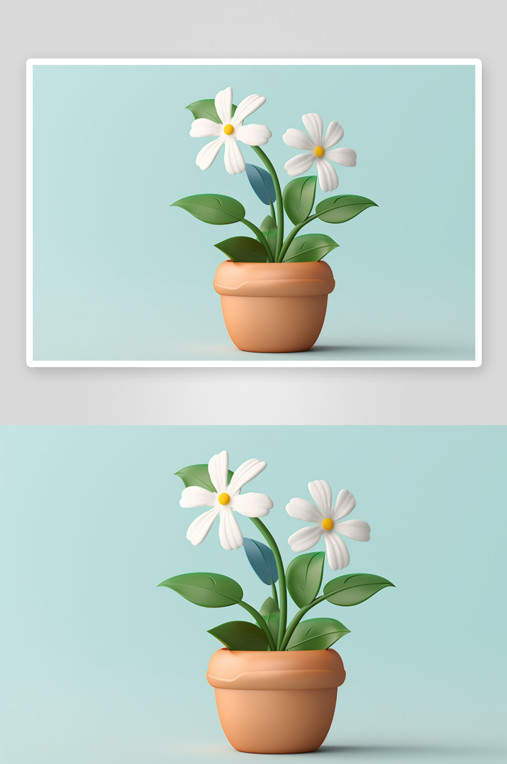 简约3d花朵素材图片素材