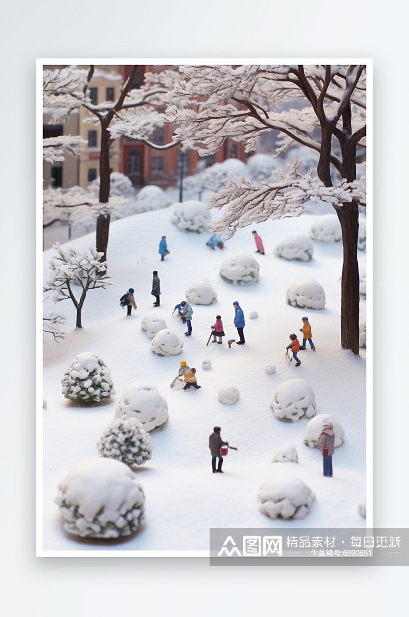 冬天雪场景素材图片素材