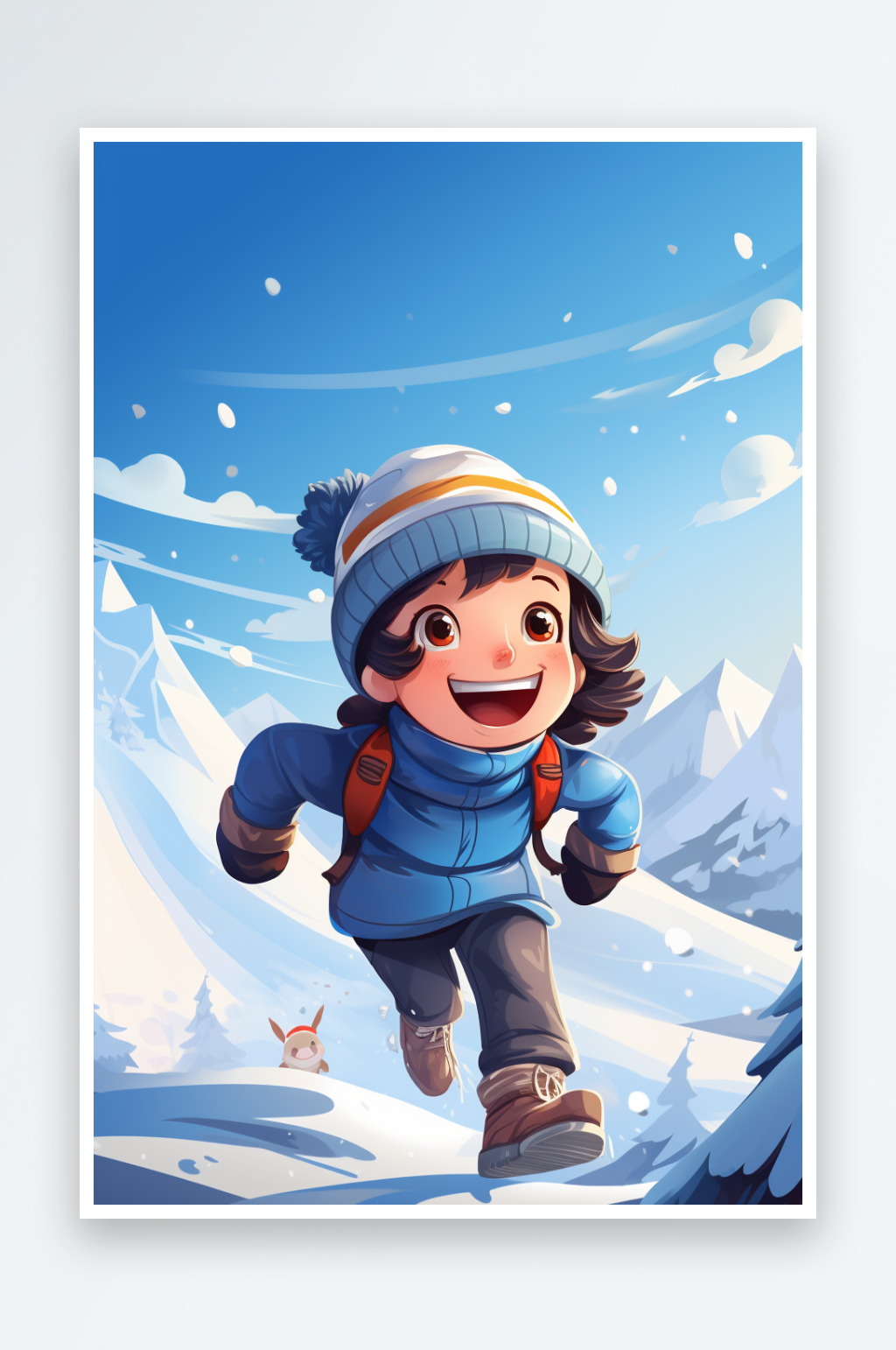 冬天玩雪场景素材图片素材