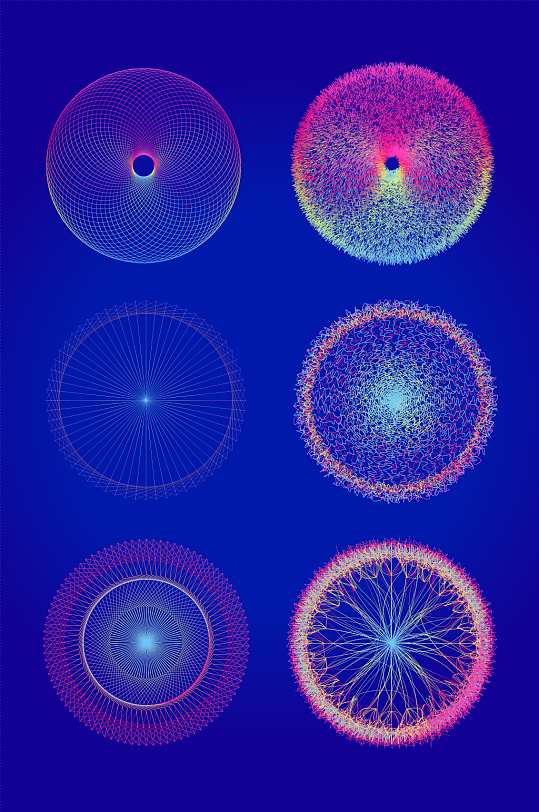 渐变科技线条素材