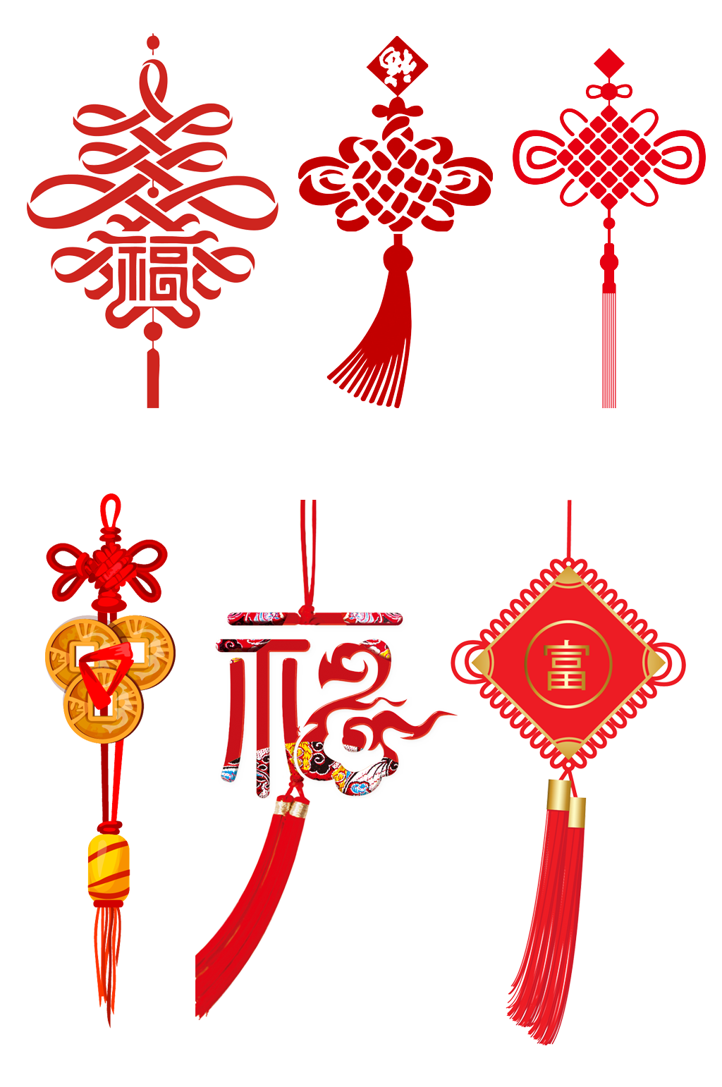 中国结喜庆元素.png素材