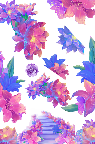 手绘花卉花蕊素材.png