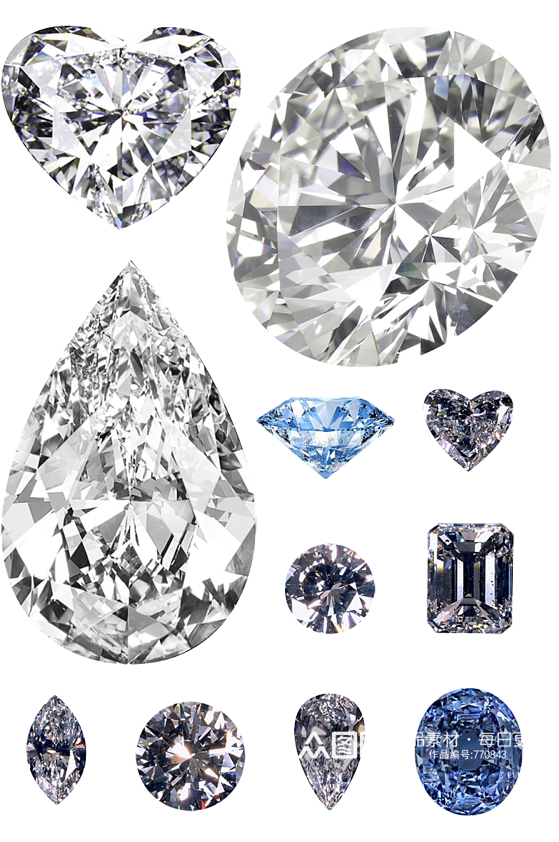 钻石蓝宝石.png素材
