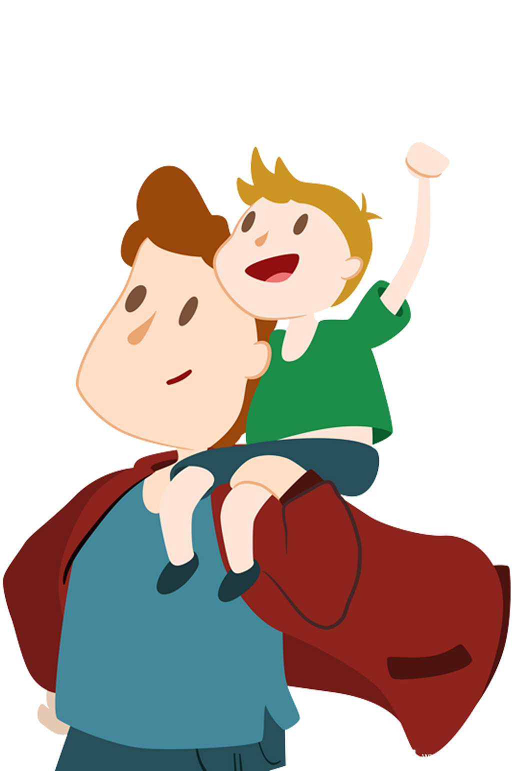 卡通父子.png素材