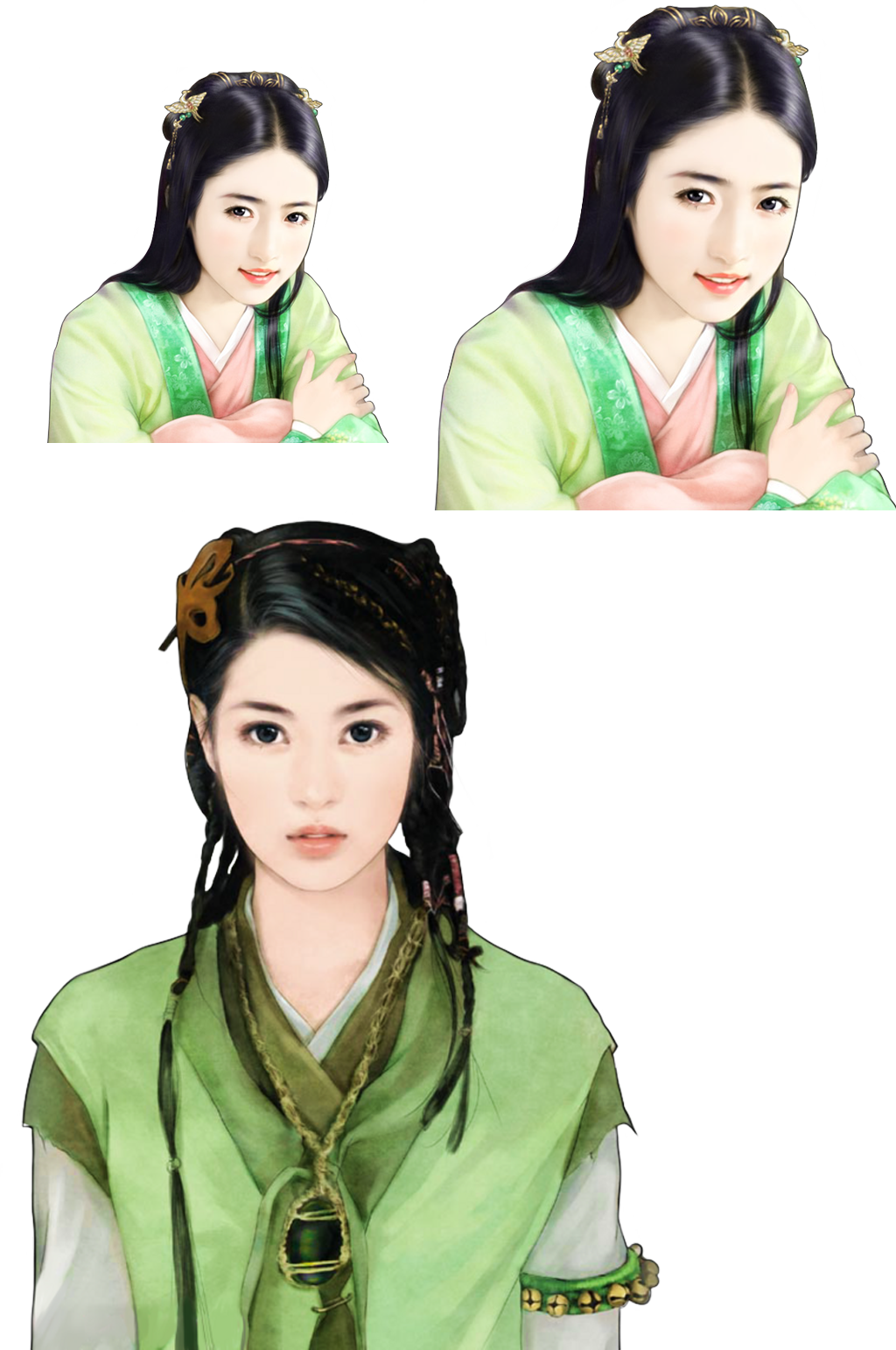 长发美女.png素材