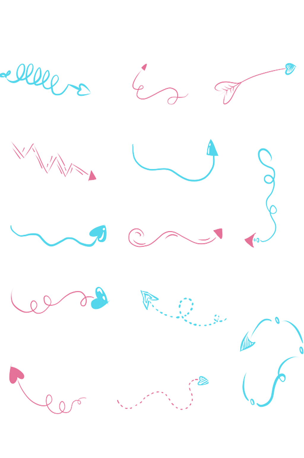 彩色卡通箭头.png素材