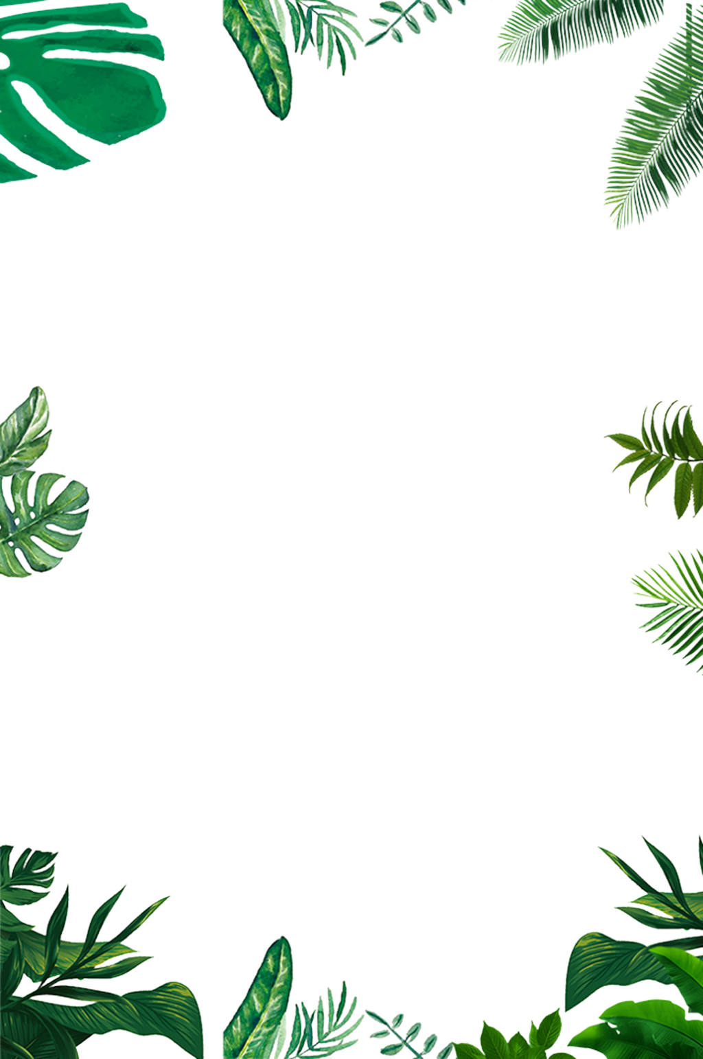 海报绿植免抠背景.png素材